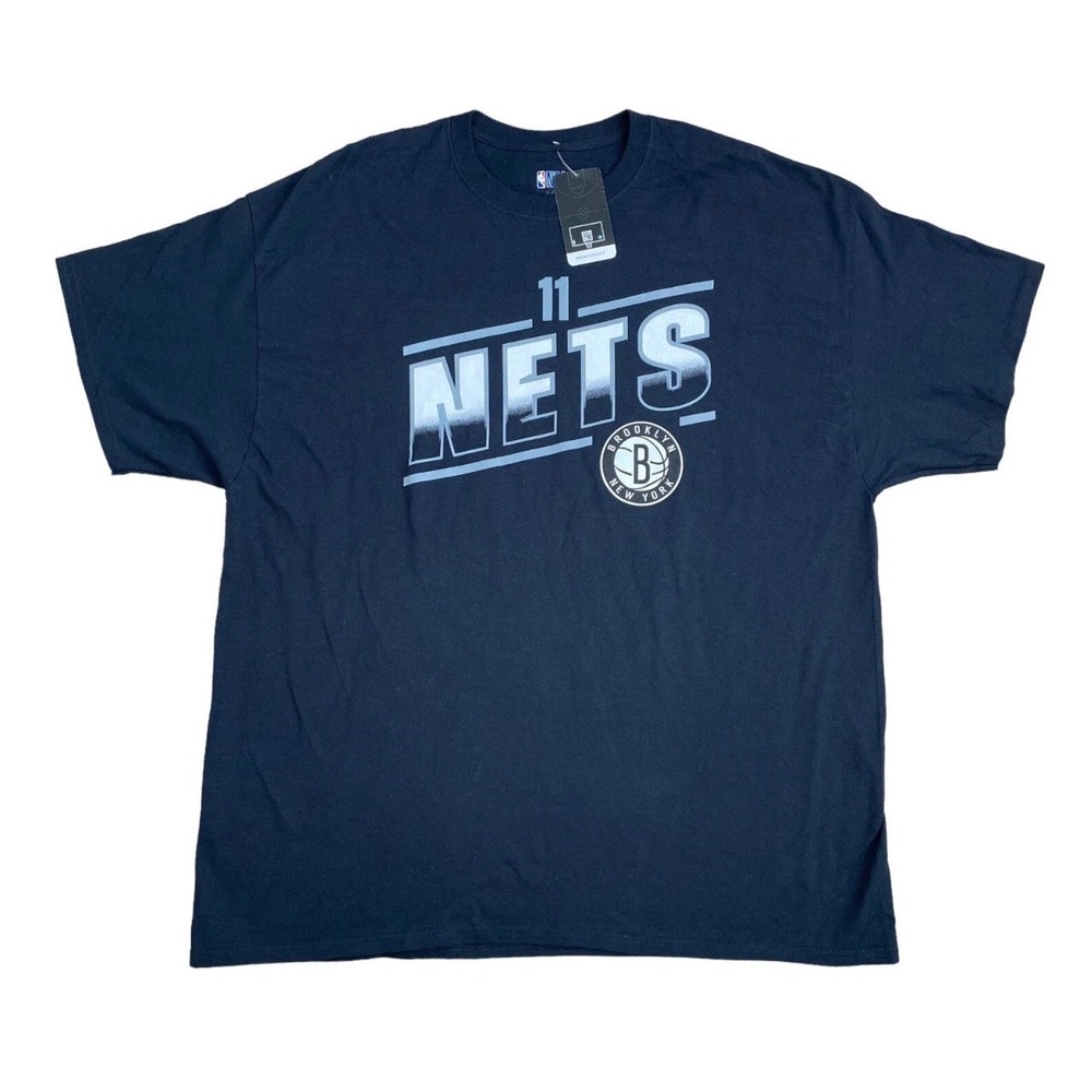 Brooklyn Nets Kyrie Irving 11 Tee NBA Mens 2XL Black 2 Sided Graphic T Shirt NWT